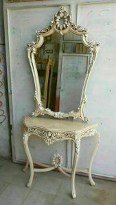 قیمت آینه کنسول چوبی کد 01
