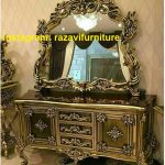آینه کنسول چوبی سلطنتی با قیمت تولیدی