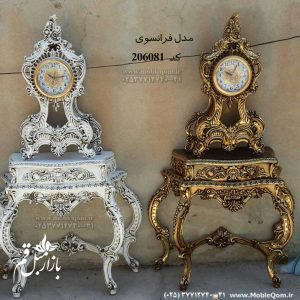 جدیدترین مدل ساعت کنسول چوبی مطابق دکوراسیون سلطنتی