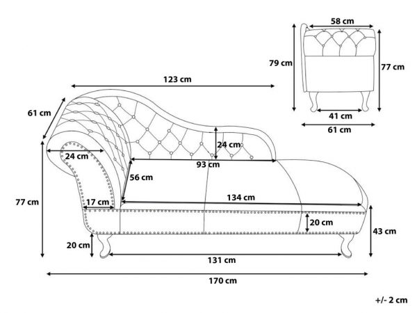 مبل شزلون مدرن سفید modern chaise lounge