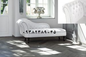 مبل شزلون مدرن سفید modern chaise lounge