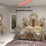 سرویس خواب سفید طلایی ایتالیایی- تولیدی رضوی تبریز