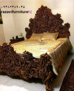 جدیدترین سرویس خواب سلطنتی چوبی مدل دونیو