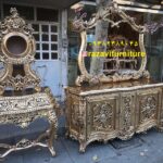 آینه کنسول طلایی کلاسیک