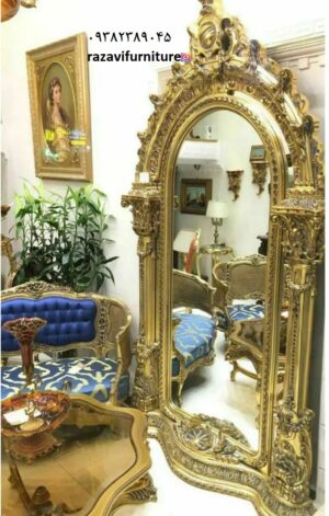 فروش آینه قدی میز کنسول مصری مدل مونالیزه