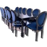 میز غذاخوری با صندلی گرد ابزاری مدل لویی- تولیدی تبریز