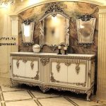 آینه کنسول سفید مدل گلایر- تولیدی تبریز