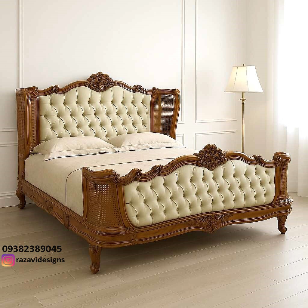 wooden bed set