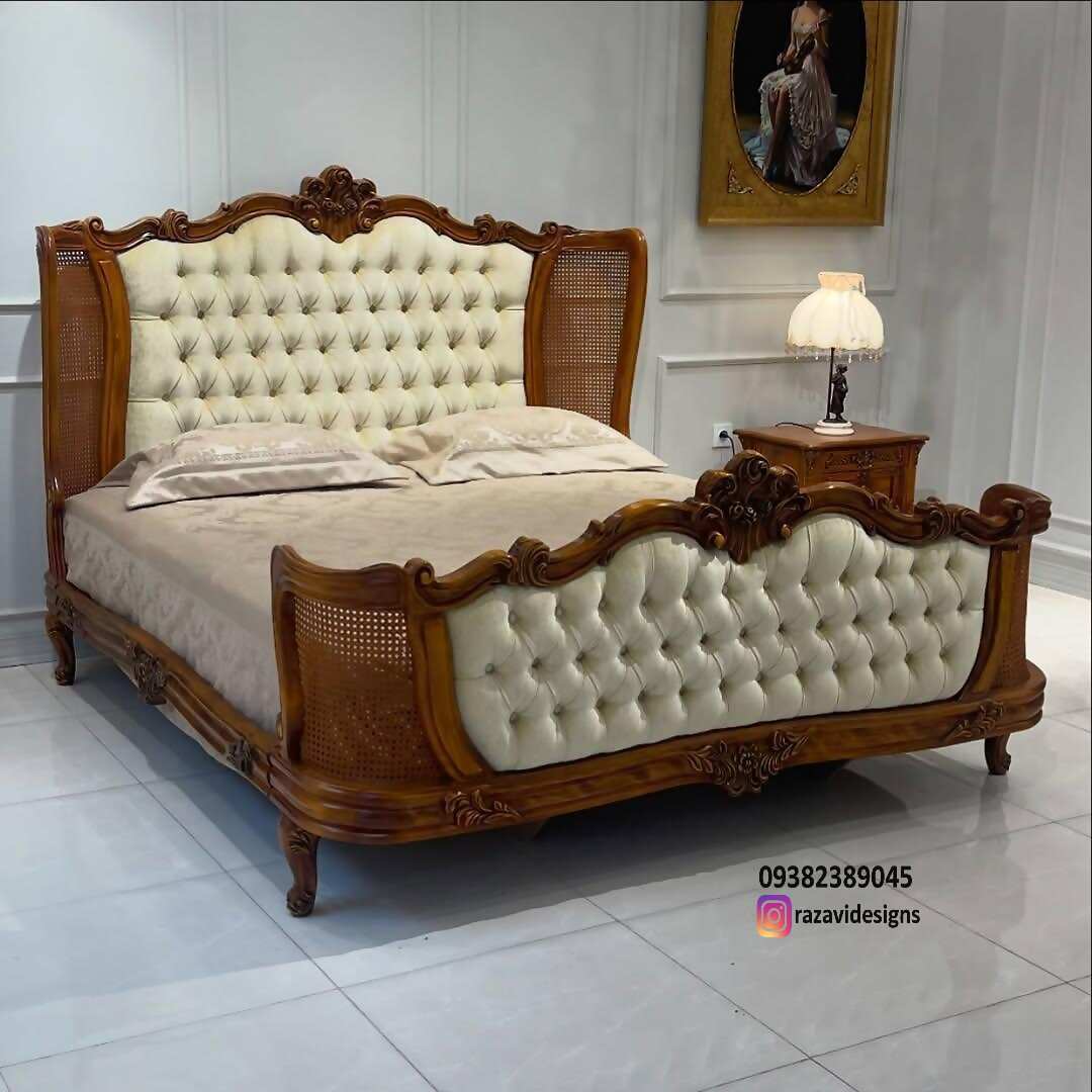 wooden bed set