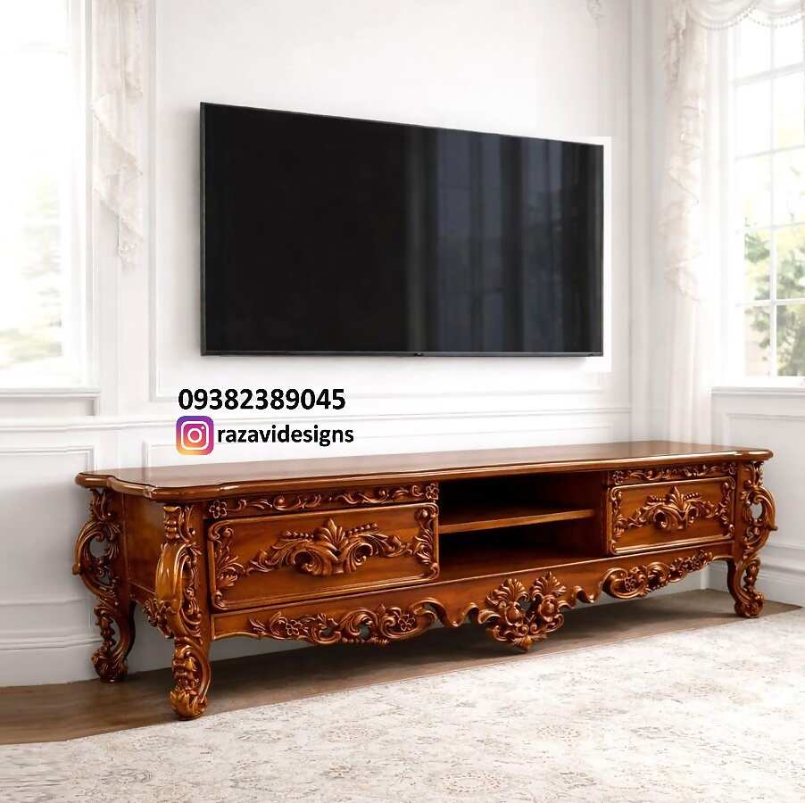 wooden tv stand kaj02