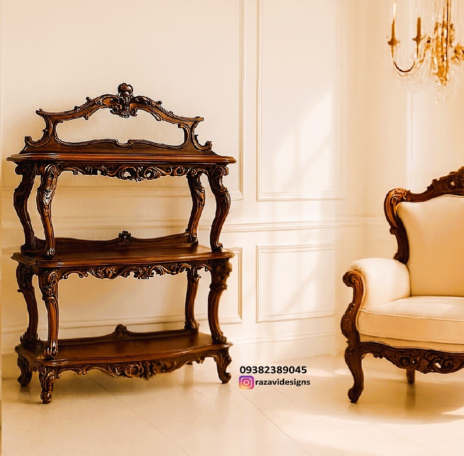 wooden corner table