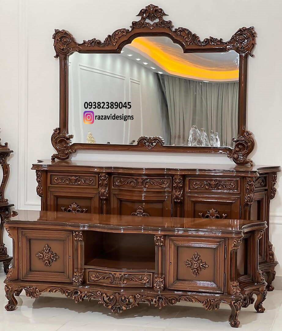 جدیدترین ست میز تلویزیون و آینه کنسول